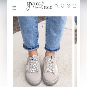 EUC Grace & Lace Star Sneakers